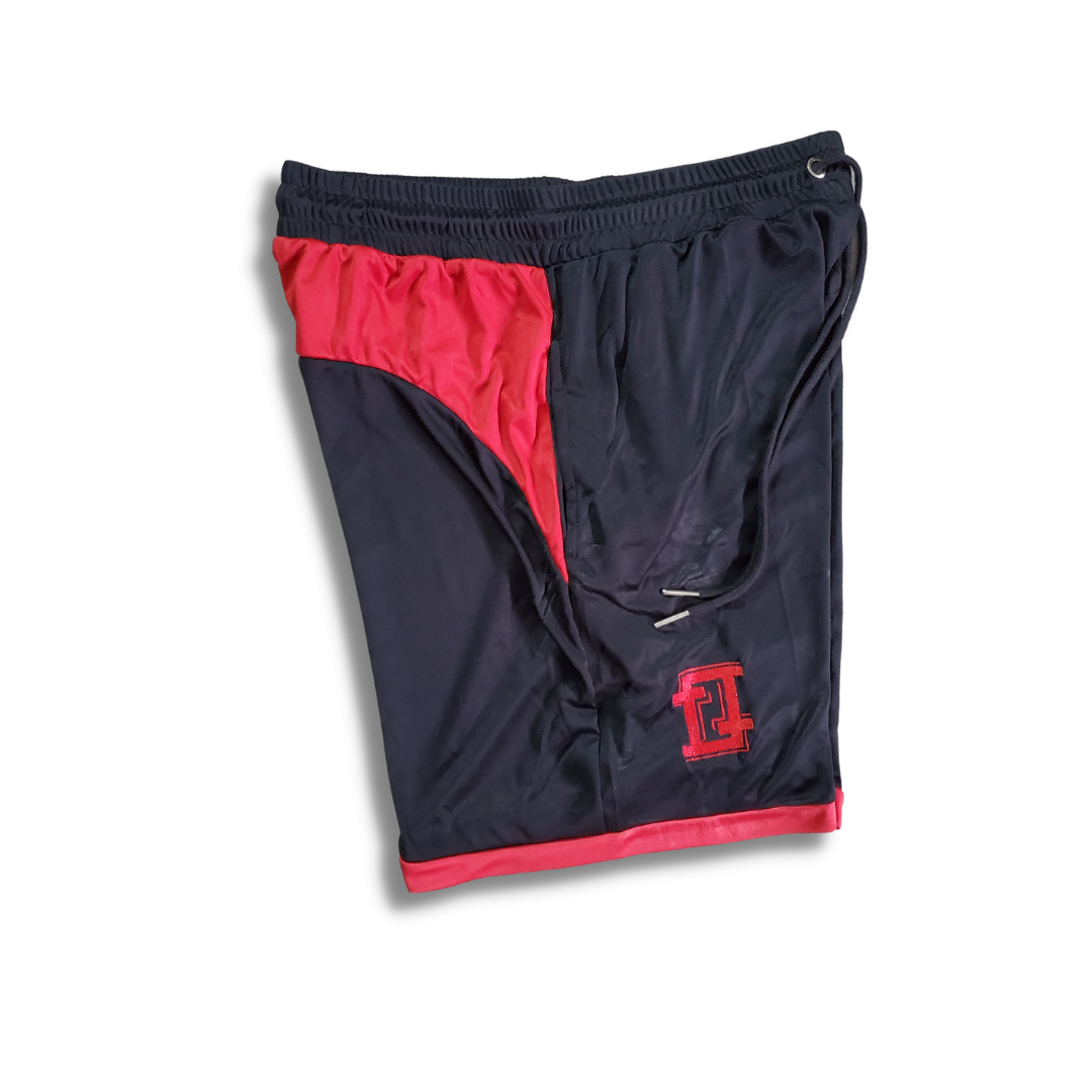 Black /Red  Active Shorts