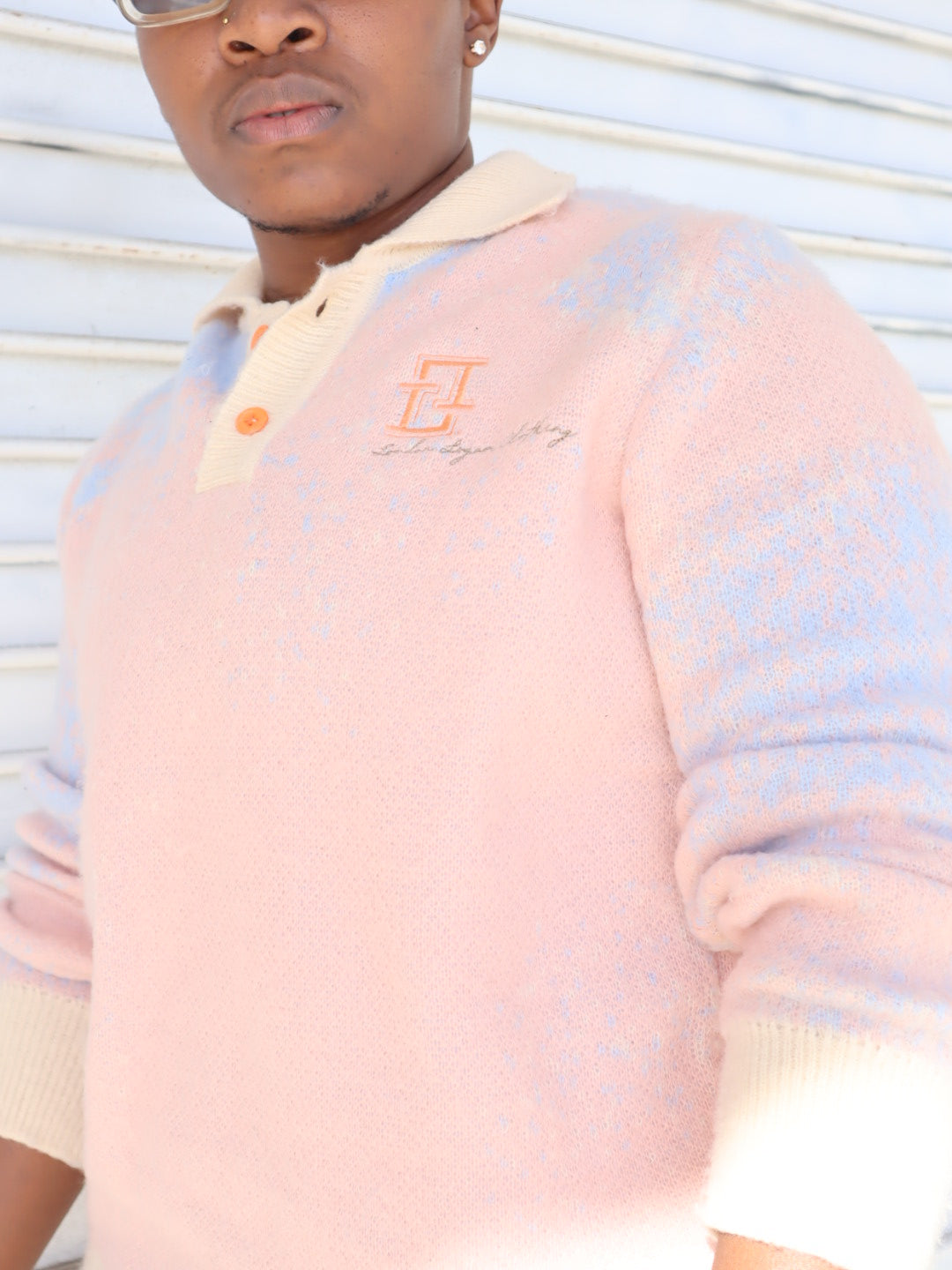 Pink Sky Knit Polo (Pre-Order)